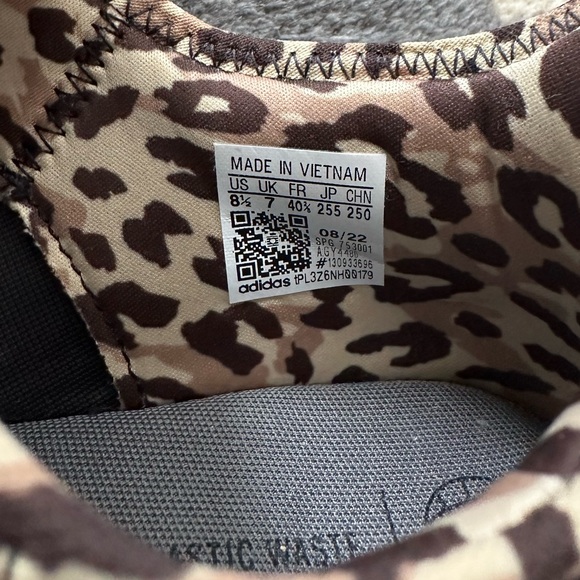 Adidas Cloudfoam Pure 2.0 women’s tennis shoes, bulk with leopard, size 8.5 - Picture 5 of 6